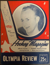 Load image into Gallery viewer, 1946 Autographed Gordie Howe Hockey Program Detroit Red Wings NHL HOF Signed VTG