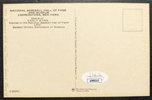 Load image into Gallery viewer, Early Wynn Signed Hall Of Fame Plaque Autographed Postcard Indians HOF MLB JSA