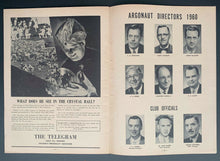 Load image into Gallery viewer, 1960 Exhibition Stadium CFL Football Program Toronto Argos v Hamilton Tiger Cats