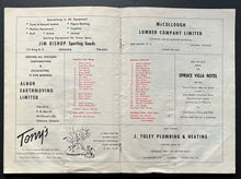 Load image into Gallery viewer, 1964 Oshawa Generals vs Hamilton Red Wings OHL Program Bobby Orr In Lineup