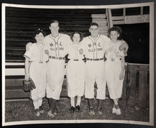 Load image into Gallery viewer, 1940s Toronto Maple Leaf NHL All-Star Ladies Baseball League Photograph Turofsky