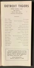 Load image into Gallery viewer, 1971 Detroit Tigers Baseball Media Guide Vintage MLB Press TV Radio Program