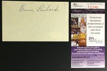Load image into Gallery viewer, Ernie Lombardi Autographed Index Card MLB Baseball Cincinnati Reds JSA