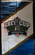 Load image into Gallery viewer, 1998 Grey Cup CFL Football Winnipeg Full Size Street Banner Calgary vs Hamilton