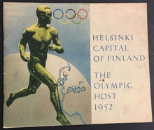 Load image into Gallery viewer, 1952 Finland Olympics Committee Program Helsinki Capital Vintage Sports