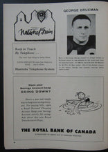 Load image into Gallery viewer, 1960 Winnipeg Stadium CFL Program BC Lions vs Blue Bombers Vintage Football