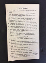 Load image into Gallery viewer, Golf Country Club Score Card Club House Salt Spring Island Unused