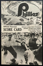 Load image into Gallery viewer, 1977 Spring Training Program Phillies Clearwater Stadium vs KC Royals Signed x10