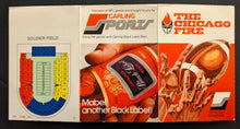 Load image into Gallery viewer, 1974 Chicago Fire World Football League Ticket + Schedule + Press Pass 2 Games