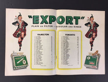 Load image into Gallery viewer, 1967 CFL Program Labour Day Classic Hamilton Ticats vs Toronto Argonauts