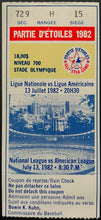 Load image into Gallery viewer, 1982 MLB All Star Game Ticket Stub Olympic Stadium Baseball Montreal Expos