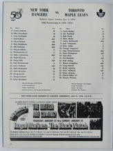 Load image into Gallery viewer, 1976 Madison Square Garden NHL Program Signed By Rod Seiling Toronto vs New York