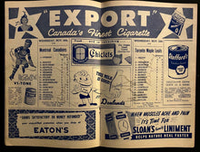 Load image into Gallery viewer, 1948 NHL Hockey Signed MLG Program Maurice Richard Lach Reay Autographed JSA LOA