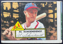 Load image into Gallery viewer, 1952 Topps Baseball Al Schoendienst #91 St. Louis Cardinals MLB Card Vintage