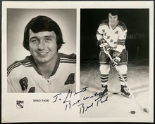 Load image into Gallery viewer, 1970's Brad Park Signed Autographed New York Rangers Team Issued Photo HOFer