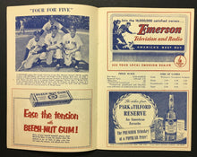 Load image into Gallery viewer, 1953 MLB Baseball Yankee Stadium Program New York Yankees White Sox Mantle