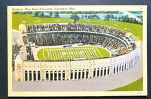 Load image into Gallery viewer, 1930s Ohio State University Stadium Columbus Football Postcard Vintage