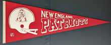 Load image into Gallery viewer, c1970's Vintage New England Patriots Full Size Pennant NFL Football Tom Brady
