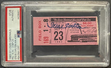 Load image into Gallery viewer, 1983 Cardinals vs Philadelphia Phillies Steve Carlton Win #300 Ticket PSA