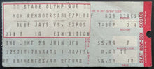 Load image into Gallery viewer, 1978 Pearson Cup Olympic Stadium MLB Baseball Ticket Toronto Blue Jays vs Expos