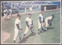 Load image into Gallery viewer, Original 1960's Laminated New York Yankees Vintage MLB Photo Mantle + Maris VTG