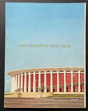 Load image into Gallery viewer, 1968 Los Angeles Forum Program Newly Built LA Lakers Stadium + Arena Vintage