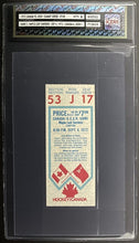 Load image into Gallery viewer, 1972 Summit Series Canada vs USSR Hockey Ticket Game 2 Maple Leaf Gardens iCert