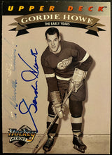 Load image into Gallery viewer, 1992 Gordie Howe Signed Upper Deck Hockey Card Autographed Detroit Red Wings JSA