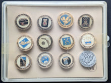 Load image into Gallery viewer, 1971 Issue Russian Hockey World Ice Hockey Championships Commemorative Pin Set