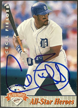 Load image into Gallery viewer, Cecil Fielder Autographed 1992 Upper Deck Baseball Card Signed MLB Tigers
