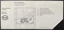 Load image into Gallery viewer, 1976 Montreal Summer Olympics Cycling Finals Ticket Men's Time Trials Vintage