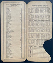 Load image into Gallery viewer, 1939 Thorobred Racing Program Woodbine Park Ontario Jockey Club Autumn Meeting