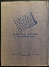 Load image into Gallery viewer, 1898 Wax Lined Cigar Pockets Vintage Tobacciana Paper Goods Co Toronto Very Rare