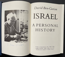 Load image into Gallery viewer, Autographed David Ben-Gurion Autobiography Israel A Personal History Signed JSA