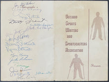 Load image into Gallery viewer, 1956 Sports Celebrity Dinner Program Signed x17 Jackie Robinson Autographed LOA