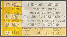 Load image into Gallery viewer, 1983 Simon & Garfunkel Exhibition Stadium Toronto Concert Tour Ticket iCert