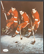 Load image into Gallery viewer, Gordie Howe Sid Abel Signed NHL Red Wings Production Line Photo Autographed JSA
