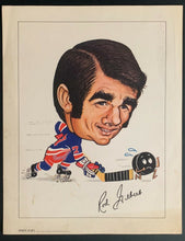 Load image into Gallery viewer, Circa 1970 Rod Gilbert Sporticatures by Pelkowski New York Rangers NHL Vintage