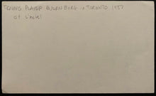 Load image into Gallery viewer, 1987 Signed Swedish Tennis Great Bjorn Borg Autographed Index Card Toronto
