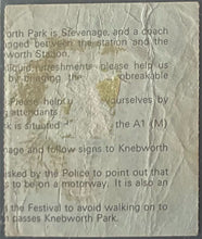 Load image into Gallery viewer, 1975 Pink Floyd Vintage Ticket Stub Knebworth Park England iCert Authenticated