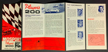 Load image into Gallery viewer, 1965 Mosport Players 200 6 Page Foldout Brochure Car Races Rare Original