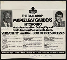 Load image into Gallery viewer, Maple Leaf Gardens Venue Rentals Advertisement Sign Promo Concerts Folk Dances +