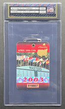 Load image into Gallery viewer, 2003 67th Masters Tournament PGA Patrons Badge Vintage Golf Tiger Woods