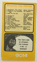 Load image into Gallery viewer, 1974 CFGO14 Radio Survey Chart Ottawa Ontario Top 30 Ray Stevens Grand Funk