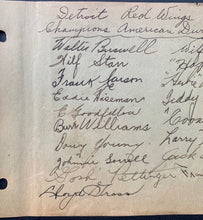 Load image into Gallery viewer, 1933-34 Detroit Red Wings Team Signed Sheet x18 Autographed Cooney Weiland JSA