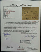 Load image into Gallery viewer, 1930 Ty Cobb Signed Check MLB Baseball HOFer Autographed Bank Cheque JSA LOA