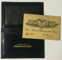 Load image into Gallery viewer, 1958 MLB American League Baseball Pass Canadian Prime Minister Lester B Pearson