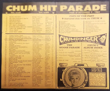 Load image into Gallery viewer, 1963 1050 Chum Chart Radio Station Survey Music Toronto Bobby Vinton