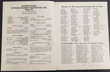 Load image into Gallery viewer, 1986 14th Annual Maryland Boxing Hall of Fame Award Banquet Program Harry Jeffra