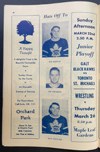 Load image into Gallery viewer, 1953 Toronto Maple Leafs Game Program New York Rangers Harry Lumley Shutout NHL